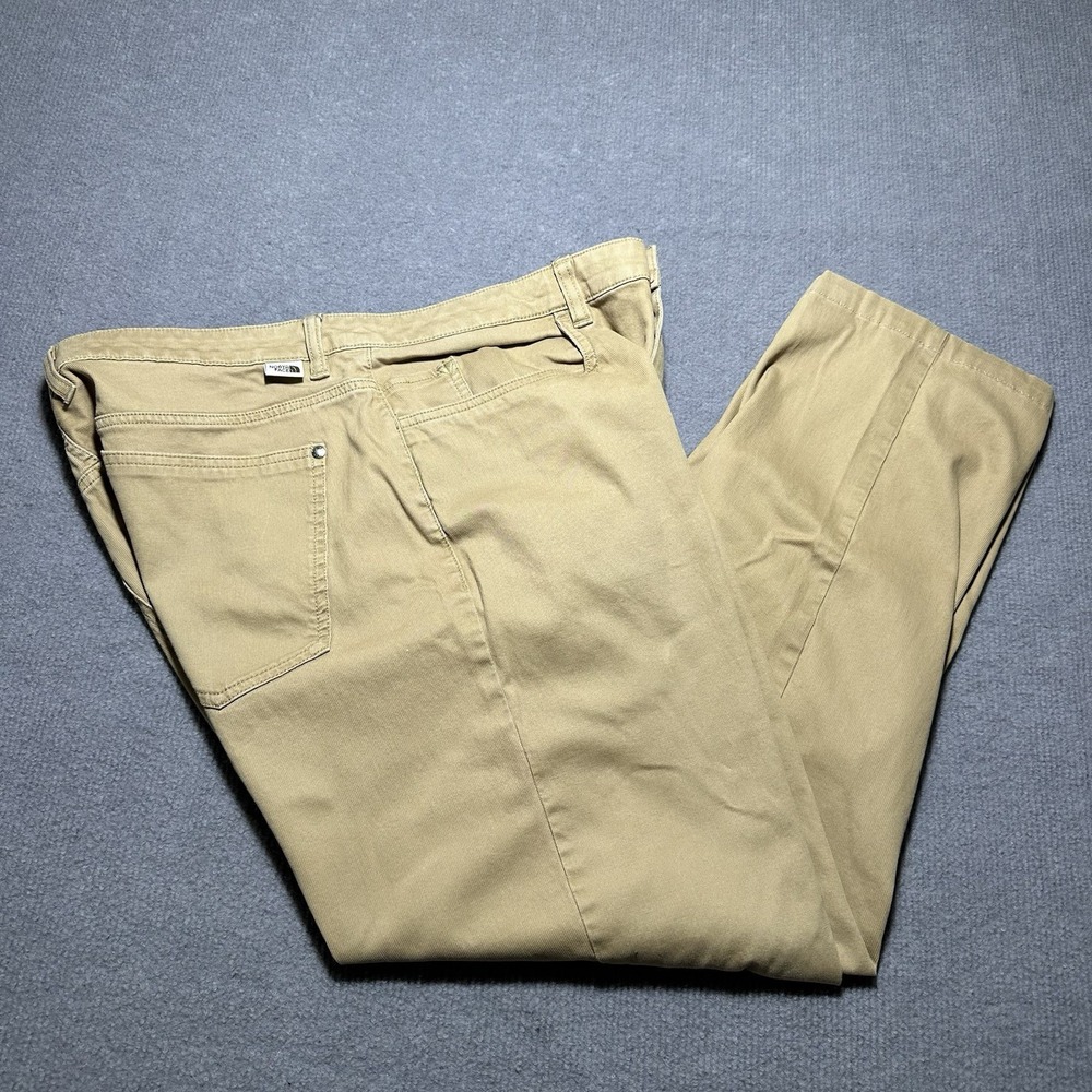 The North Face Mens Straight Leg Jeans Size 36x27 Khaki Outdoors Camping‎ Preppy